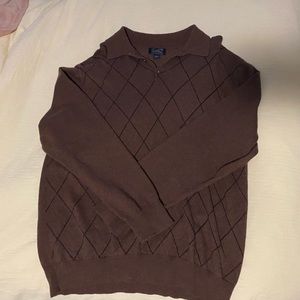 Arnold Palmer Brown Collared Sweater Size Lg